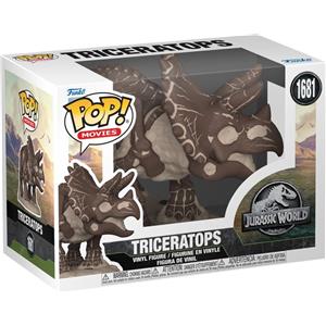 Funko Pop! Triceratops - Figura in Vinile da Collezione di Jurassic Park, Altezza 9,5 cm, Design Stilizzato