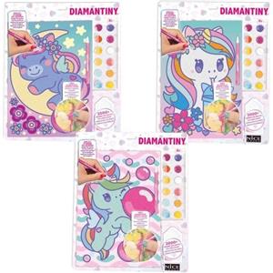 DIAMANTINY Kawaii Unicorno - Attività di Crystal Art con Gemme 3D per Mosaico Fai-da-Te