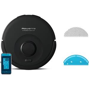 Rowenta X-Plorer Serie 85, Robot Aspirapolvere Potente con Navigazione Intelligente e Mappatura Permanente, Aspira e Lava con Spazzola Electro-Brush e Sistema Smart Aqua Power, RR87C5FE