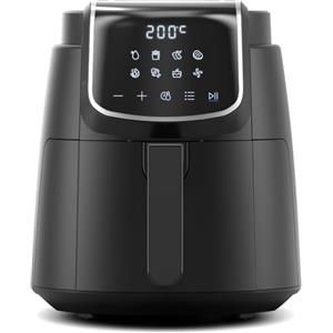 Midea Friggitrice ad aria Midea da 4L senza olio, 1500W, 8 modalità di cottura, 35-200°C, allarme agitazione, timer 60'