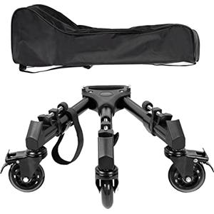 SMALLRIG Universal Tripod Dolly, Resistente con Supporti per Gambe Regolabili e Borsa per Il Trasporto, Carrello per Treppiede Fotografico, Capacità di Carico di 15 kg / 33 Libbre - 3986