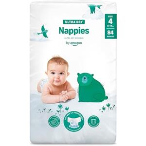 by Amazon - 84 Ultra Dry Nappies - Taglia 4 (8-14kg) (Stesso Prodotto Commercializzato in Precedenza con il Marchio Mama Bear)