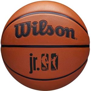 Wilson JR NBA WNBA DRV Pallone Da Basket, Realizzato Con Un Rivestimento Resistente, Per Un Controllo Ottimale e Una Compatibilità Con Diverse Superfici, Colore: Marrone, Misura: 7