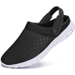 SAGUARO Zoccoli per Uomo Donna Sandali da Spiaggia Antiscivolo Traspirante Scarpe da Mare Pantofole Estate Ciabatte Giardino Outdoor, Grigio, 48 EU