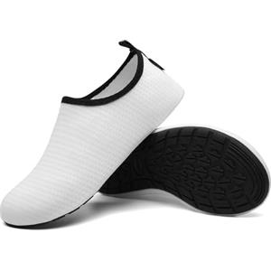 SAGUARO Scarpe da Scoglio Uomo Donna Scarpette Scoglio Leggere Scarpe Mare Asciugatura Rapida Scarpette Mare Scarpe Spiaggia Antiscivolo Scarpe per Acqua Immersione Surf Bianco Gr. 44/45 EU