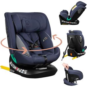 Lionelo Bastiaan i-Size Seggiolino Auto Evolutivo 4-in-1 per bambini 0-12 Anni (40-150 cm) ISOFIX e l'ultima Norma R129 Opzione Rivolto All'indietro, 21 Regolazioni, Girevole 360° Protezione Laterale