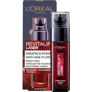 L'Oreal Paris L'Oréal Paris Siero Revitalift Laser, trattamento anti età per la cura del viso a tripla azione, con acido ialuronico, 30 ml