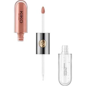 KIKO Milano Unlimited Double Touch 129, Rossetto Liquido in 2 Step, Finish Luminoso, Tenuta Fino a 12 Ore, Base Colorata No Transfer