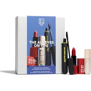 3INA MAKEUP - The All Eyes on You Kit - Set Trucco - Lipstick 270 + 24h Color Liquid Eyeshadow 510 + Every Single Day Mascara 900 - Rossetto + Ombretto + Mascara - Vegan - Cruelty-Free