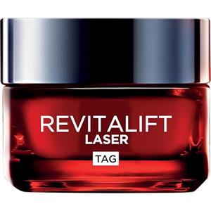 L'Oreal Paris L'Oréal Paris Cura del giorno, rassodante e rinforzante per la cura del viso con effetto 3 volte, con acido ialuronico, vitamina C e pro-retinolo, Revitalift Laser X3, 50 ml