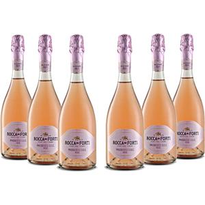 Rocca dei Forti Prosecco DOC Rosé Millesimato Brut - Pacco da 6 x 750 ml