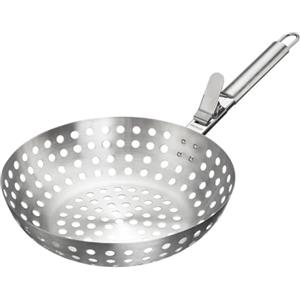 Westmark Wok per grigliare - ideale per preparare grandi quantità di deliziose verdure alla griglia, resistente, lavabile in lavastoviglie - acciaio inox