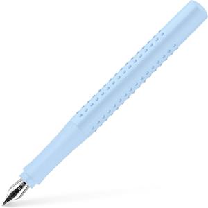 Faber-Castell 140846 - Penna stilografica Grip 2010, larghezza pennino B, blu sky