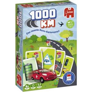 Jan van Haasteren Jumbo - 1000KM Gioco di Carte - Gioco di Carte per Bambini e Adulti dai 6 Anni in su, per 2 - 6 Giocatori