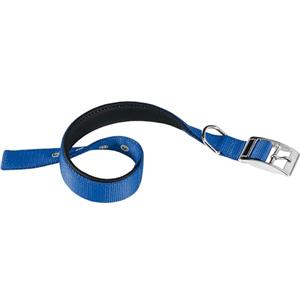 Ferplast Collare Cane Taglia Grande Collare per Cani in Nylon Imbottito Regolabile Fibbia Metallica, Misura Collo 50-58 cm, Blu