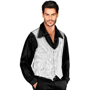 W WIDMANN MILANO Party Fashion - gilet in paillettes, uomini di spettacolo, costumi in maschera