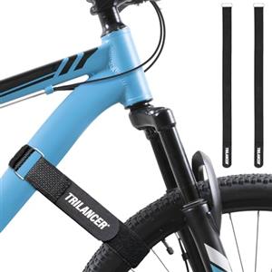 Trilancer Cinghie di Fissaggio per Portabici - Set da 2 Fascette Portabici Regolabili con Chiusura a Strappo - Cinghie Ferma Bici per Trasporto in Auto o Montaggio a Parete (75 x 3,8 cm(2 Pezzi))