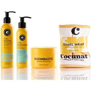 COCUNAT | Set Piano Nutrizionale Ricci | Metodo Curly, Maschera Ultra-nutriente Boombastic e Turbante Anti-frizz | Definisce, Idrata, Elimina il Crespo