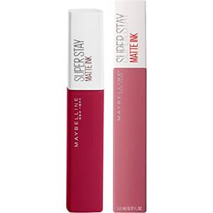 Maybelline New York SuperStay Matte Ink Tinta Labbra ad Effetto Coprente Colore Intenso a Lunga Durata con Applicatore di Precisione a Punta Kit Make Up da 2 Rossetti con 115 Founder e 15 Lover