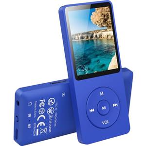 AGPTEK Lettore MP3 32GB, Bluetooth 5.3, Lettore Musicale HiFi senza Perdite con Autonomia Ultra-Lunga di 70 Ore, Portatile con Altoparlante Integrato, Radio FM e Registratore