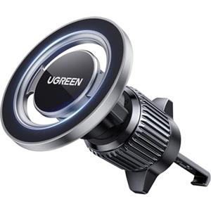 UGREEN Supporto Telefono Auto per Magsafe d'Aria Bocchetta, Porta Cellulare Macchina Magnetico con Gancio 360° Rotazione, Compatibile con iPhone 17 Pro Max Air16/15/14; Galaxy S25/S24, Grigio