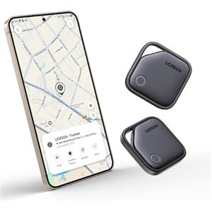 UGREEN FineTrack S Smart Finder Tag Localizzatore Bluetooth Samsung con Batteria da 18 Mesi Compatibile con SmartThings per Portafogli Chiavi Bagagli e Borse(2 pezzi)