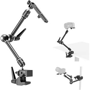 SMALLRIG Friction Magic Arm Camera Mount con Super Clamp e Piattaforma per Telecamera, Salvaspazio in Studio, Supporto/Staffa per Luci e Telecamere - 4862