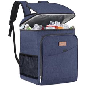 Lifewit Zaino Frigo Termico, Grande Borsa Frigo Zaino Portatile, Cestini e Panieri da Picnic, Zaini Termica porta Pranzo per Mare, Spiaggia, Viaggio, Campeggio, Blu Scuro, 26L