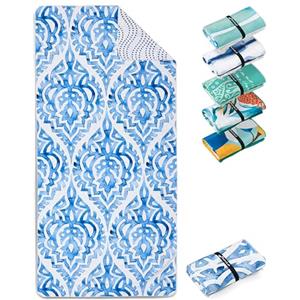 Fit-Flip Telo Mare microfibra - leggero, fine e ad asciugatura rapida - asciugamano microfibra grande - teli antisabbia da spiaggia - 100% riciclato - Boho 160x90cm