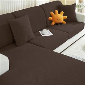 Ystyle Copriseduta Divano Elasticizzato, Copri Cuscini Divano, Coprisedile Per Divano, Universale Copricuscini Per Divani, Copricuscino Copri Seduta Divano(1 Posto, Caffè Scuro)