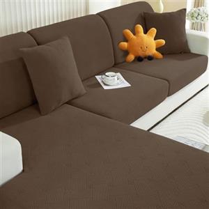 Ystyle Copriseduta Divano Elasticizzato, Copri Cuscini Divano, Coprisedile Per Divano, Universale Copricuscini Per Divani, Copricuscino Copri Seduta Divano(1 Posto, Marrone)