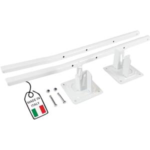 OWIJI Stendibiancheria Parete Esterno Interno Stendino Muro Richiudibile Pieghevole Bianco Resistente Salvaspazio Kit Montaggio Incluso Balcone Giardino