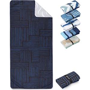 Fit-Flip Telo Mare microfibra - leggero, fine e ad asciugatura rapida - asciugamano microfibra grande - teli antisabbia da spiaggia - 100% riciclato - Stairs 160x90cm