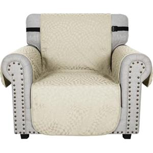 Ystyle Copridivano 1 Posto Con Braccioli, Copridivano Natalizio Antigraffio Gatto, Copripoltrona Universale, Copridivani Antiscivolo, Sofa Cover Per Cani, Copri Divani Antimacchia, Beige