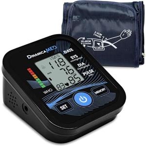 Dinamicamed Misuratore Pressione da Braccio, Apparecchio Pressione da Braccio con 2 * 99 Posizioni di Memoria, Misuratore di Pressione da Braccio Alta Precisione con Cavo USB