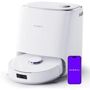 NARWAL Freo X Ultra Robot Lavapavimenti e Aspirapolvere, Autopulente, 8200 Pa, Zero-Grovigli, DirtSense™, Stazione Base tutto-in-uno, Sensori Laser Robot Aspirapolvere