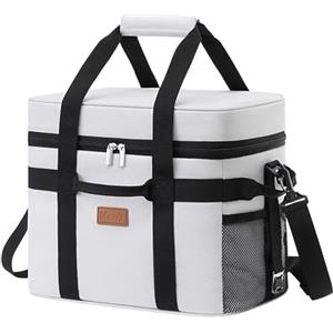 Lifewit Borsa Termica 20L, Borsa Frigo Grande per Uomini & Donne, Cooler Bag Portatile con Manici Multipli, Borsa Porta Pranzo, Lunch Bag per Picnic, Campeggio, Barbecue, Grigio Seta