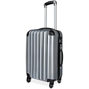 Monzana Valigia a Guscio Rigido L Trolley Lucchetto 4 Ruote Bagaglio Manico Telescopico Alluminio