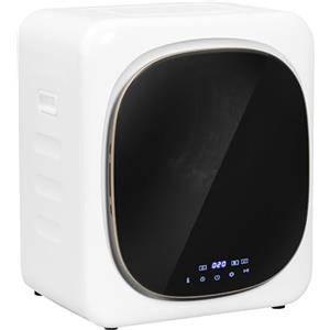 HOMCOM Asciugatrice ad Aria Carico 4kg con Timer e Programma Smart, Asciugabiancheria Elettrica in Acciaio Inox e ABS, 48x40x56 cm, Bianco