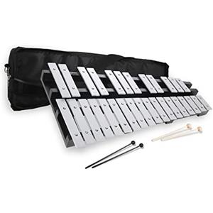 Heuyrao Xilofono pieghevole a 30 note, strumento a percussione per adulti e bambini, include 2 mazzuole e borsa per il trasporto