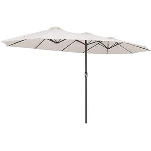 Kingsleeve® Ombrellone UV 80+ XXL 460x270 cm Idrorepellente con Manovella inlc. Custodia Parasole Giardino Terrazza