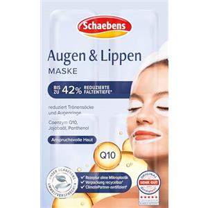 Schaebens La maschera per occhi e labbra di Schaeben riduce le rughe, leviga e rinforza con olio di jojoba, Q10 e pantenolo per tutti i tipi di pelle