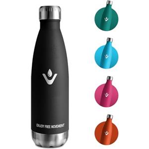 JAPORIA Borraccia Termica 500ml, Borraccia Acciaio Inox, Bottiglia Termica Doppia Parete Isolata per Scuola, Viaggi, Sport, Ragazzi