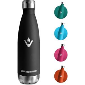 JAPORIA Borraccia Acciaio Inox 750ml, Bottiglia Termica Senza BPA, Isolamento Termico, Borraccia Termica per Ufficio, Ragazze, Sport, Escursioni