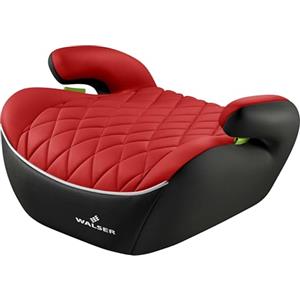 WALSER Premium seggiolino auto per bambini, seggiolino auto Andy 125-150 cm, seggiolino auto per bambini ultima norma 2024 ECE R 129 nero/rosso
