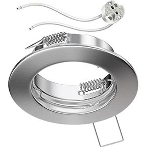 ledscom.de Cornice di montaggio a soffitto FERE Cornice di montaggio cromata opaca (LED/Halogen/MR16/50mm) incl. presa GU5.3