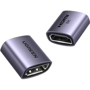 UGREEN HDMI Connetore 2.1 8K 10K 60Hz Adattatore Femmina HDR Supporta eARC 3D Compatibile con Mac mini M4 Pro PC HDTV, 2Pcs