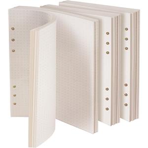 Vicloon Fogli di carta perforata formato A5, 140 pagine punteggiate, ricariche per raccoglitori a 6 fori, fogli sfusi per organizer personale, diari, quaderni, agenda ricaricabile
