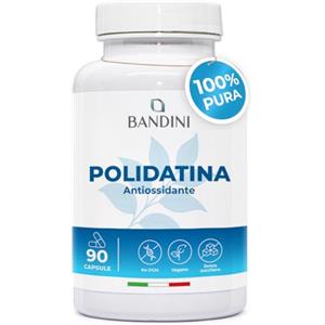 Bandini® Polidatina Pura 100mg Polygonum Cuspidatum - Antiossidante Naturale, Alta Concentrazione, 90 Capsule Vegane e senza OGM - Precursore del resveratrolo - Made in Italy