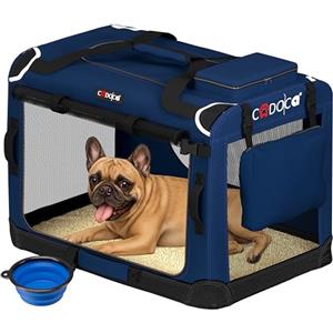 CADOCA® Trasportino Cane & Gatto M 60x42x44cm Box Animali Domestici Media Grande Taglia Viaggio Gabbia per Trasporto Traspirante